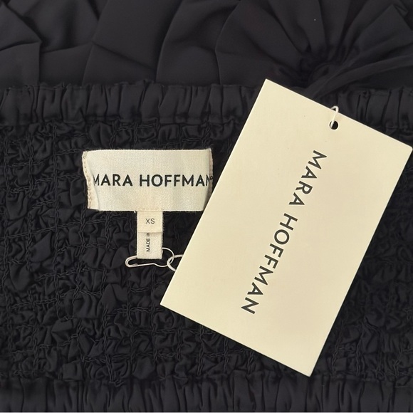 NWT Mara Hoffman Cropped Popcorn Muriel Ruffle Top - Picture 5 of 6